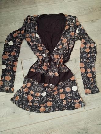 Vzorované tričko / tunika s dlhým rukávom, l