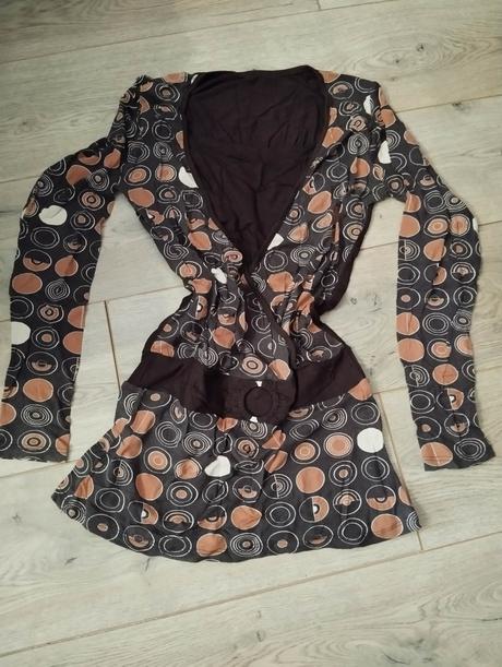 Vzorované tričko / tunika s dlhým rukávom, l