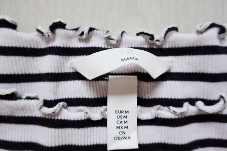 Vrúbkované tehotenské tričko h&m mama, h&m,m