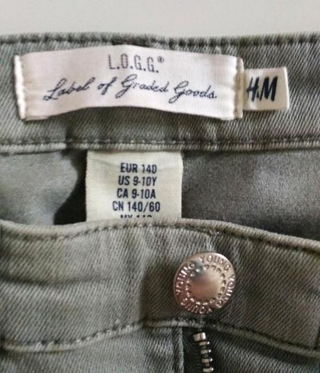 Dievčenské rifle, h&m,140