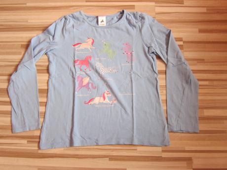 2x tričko s poni na doma, palomino,134