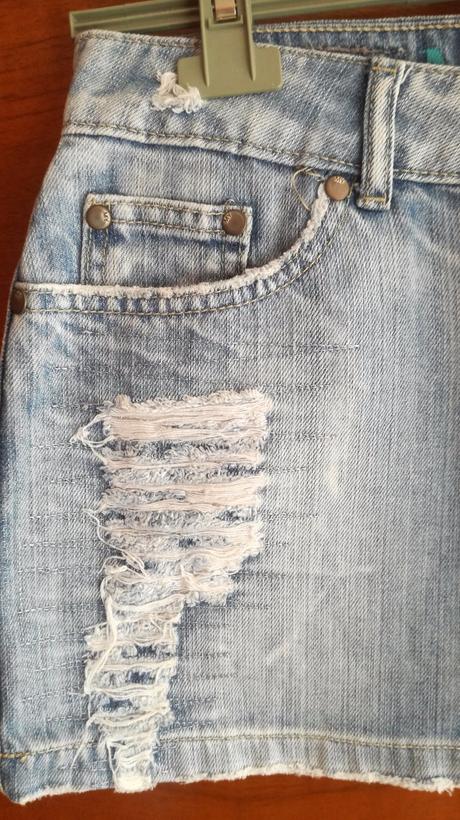 Trendy riflová minisukna, m