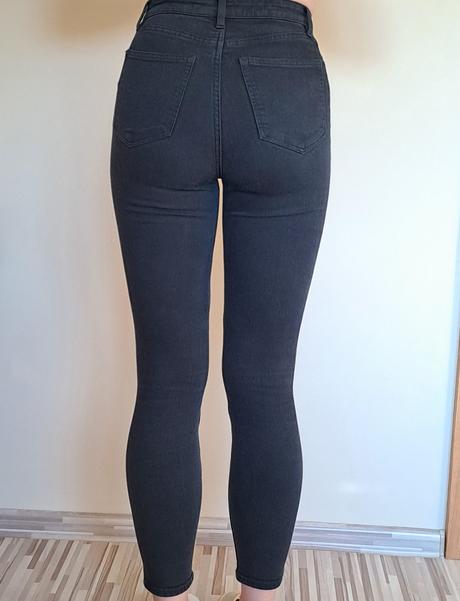 Čierne skinny/obtiahnuté džínsy h&m, h&m,36