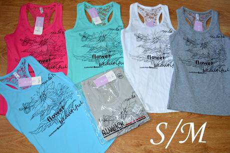 Dámske luxusné tielko s krajkou, l / m / s / xl / xs