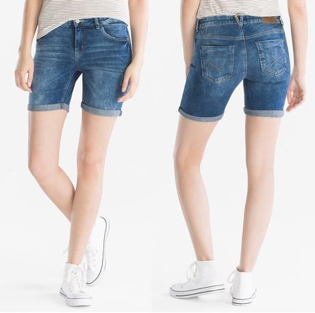 Rifľové kraťasy - xs, clockhouse,34