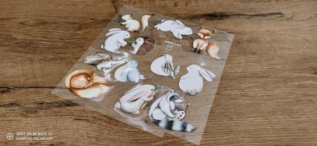 Nažehľovacia nálepka - lesné zvieratká -22 cm, 