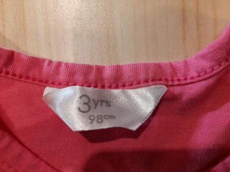 Ružové tričko s dievčatkom, 98