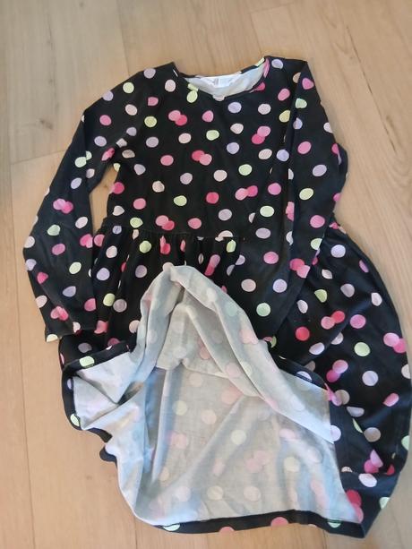 Bodkované šaty, h&m,140