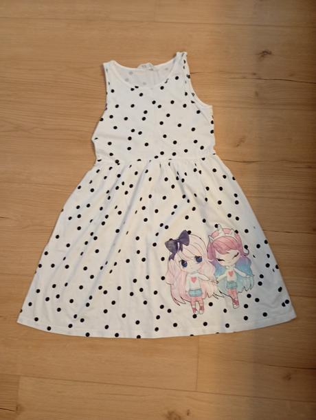 Bodkované šaty, h&m,140