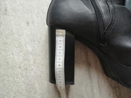 Členkové čierne čižmy, v38, vd 24,5 cm max, graceland,38