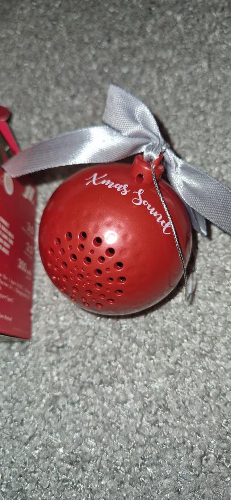 Bluetoot reproduktor - vianočná guľa, 