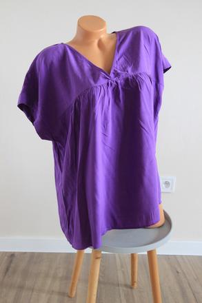 Fialová blúzka z viskózy, esprit, l, esprit,l