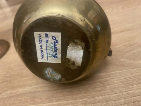 Mosadzná váza 15 cm, 