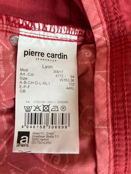 Nové strecove nohavice pierre cardin, vel.35/36, pierre cardin,xl
