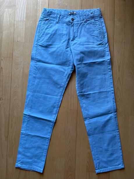 Stylove elegantne nenosene nohavice, original marines,164