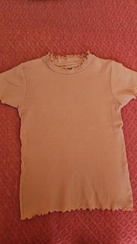 Dievčenské rebrované tričko veľkosť 158, 158