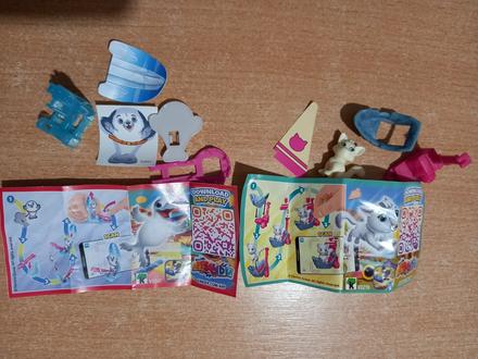 Kinder hračky vd219 mačička a vu047 tuleník, 