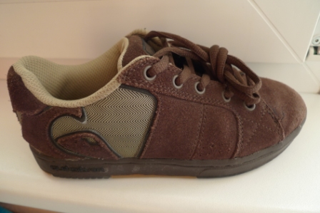 Kožené hnedé topánky quiksilver č.32 nenosené, quiksilver,32