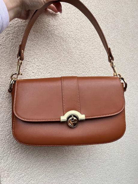 Kožená lancaster paris kabelka, 