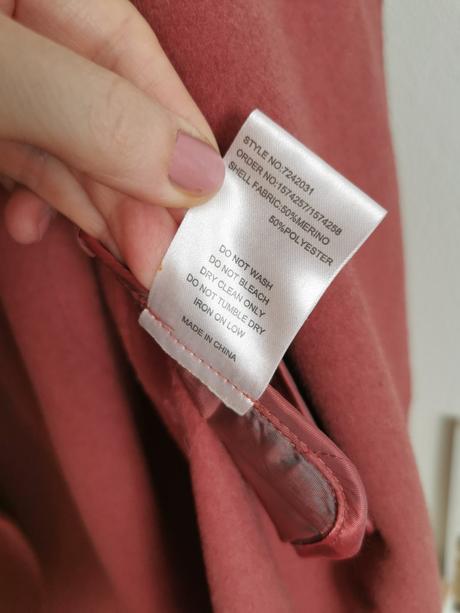 Dámsky vlneny merino kabát mp, l