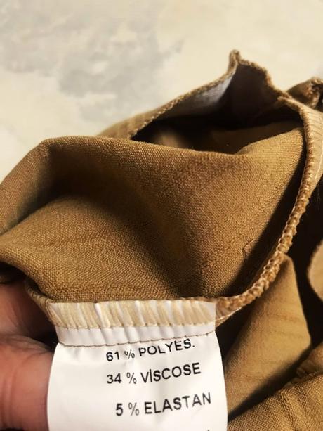 Rozšírené nohavice s vysokým pásom, l