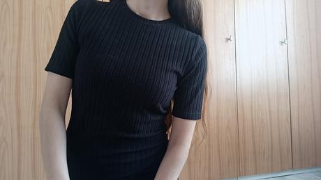 Dámske čierne šaty veľ. s 36, 36