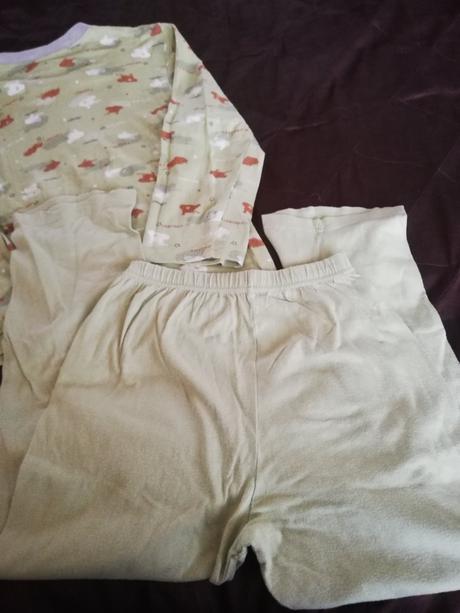 Bavlnené tenké pyžamko s tankami, 128