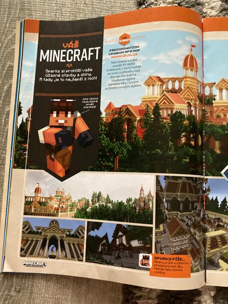 Minecraft oficiálny časopis a veľký plagát, 