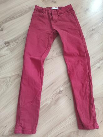 Červeno bordove nohavice, 128