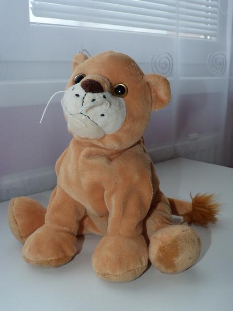 Vak plyšová levica nala z leví kráľ- 30cm, 