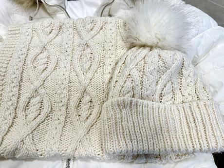 Teplá čiapka s nákrčníkom, h&m,xs