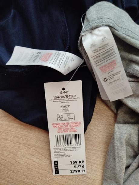 2x legíny, basics,164