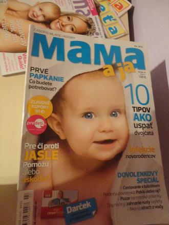 Mama a ja + množstvo letákov + nálepka na auto, 