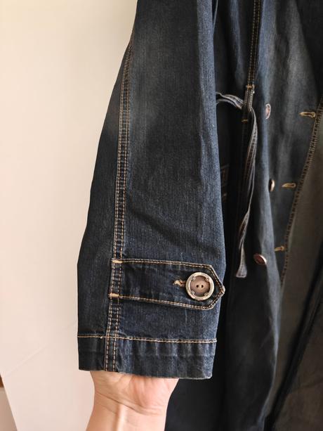 Dámsky tenký riflový kabát, l