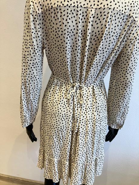 Dámske vzorované šaty maslovo čierne mango (m), mango,m