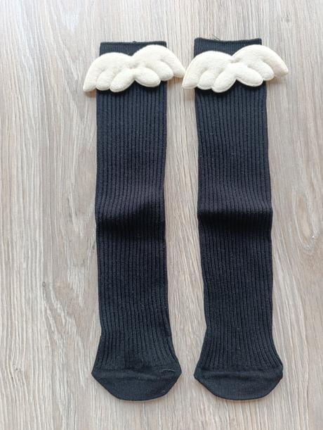 Dievčenské podkolienky s krídlami - 2 veľkosti, 