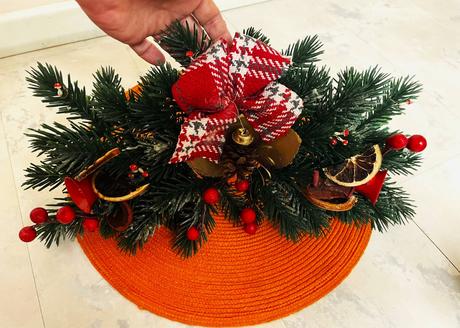 Vianočná dekorácia na kozub/dvere,