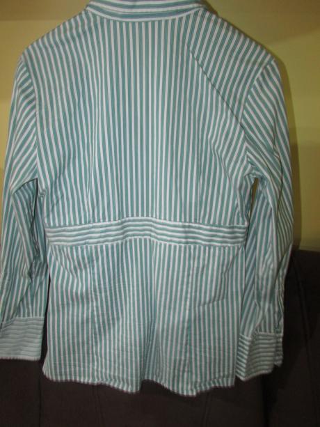 Trendy predĺžená košeľa zelený pásik zn.  s.oliver, s.oliver,40