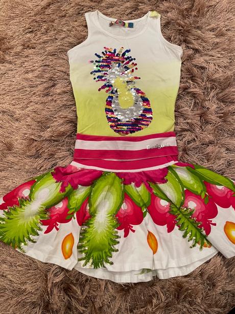 Desigual set s flitrami na 7-8 rokov, desigual,122