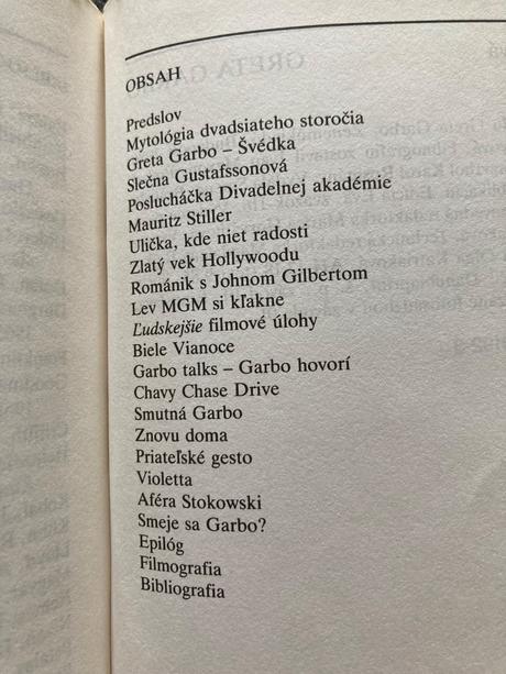 Greta garbo -prvé vydanie 1991,