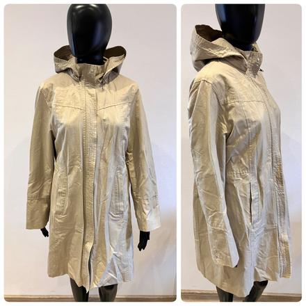 Dámska béžová vetrovka s kapucňou (40), h&m,l
