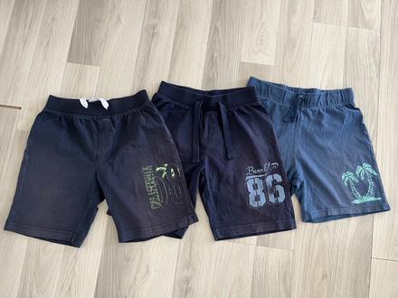 Chlapčenské kratke nohavice 3ks, h&m,134