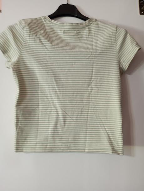 Zelené pásikavé tričko, esmara,l