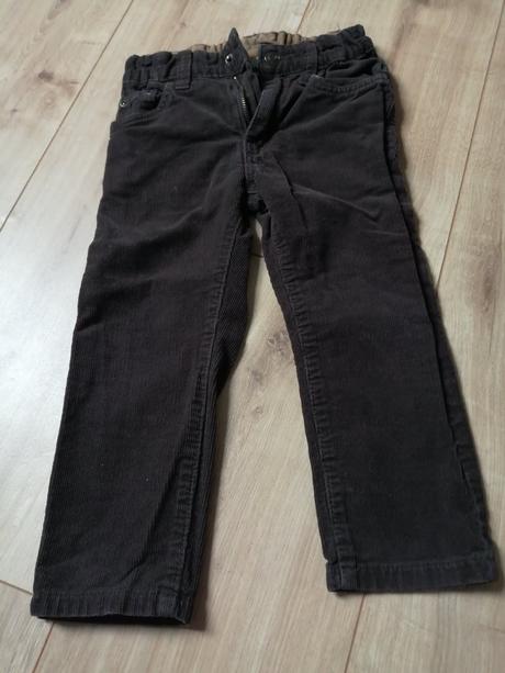 Kvalitné menčestrové nohavice, h&m,98