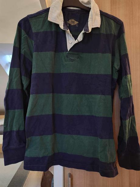 Tričko s dlhým rukávom polokošela, pull&bear,m