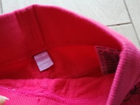 Tepláky červené velúrové a s mačičkou, dopodopo,92