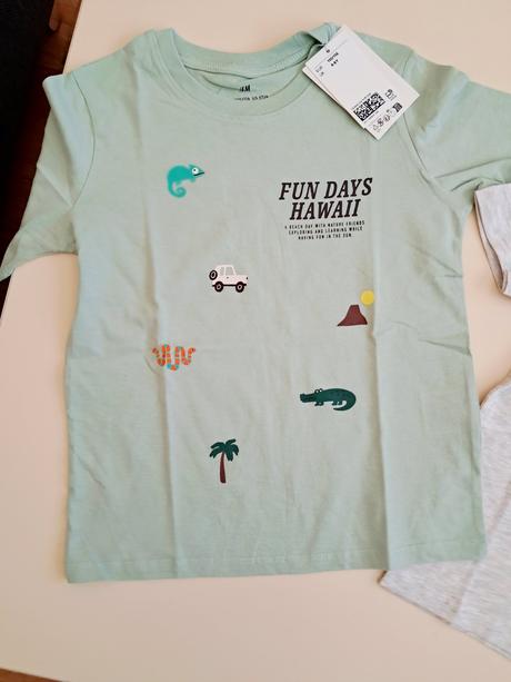 2ks tricka h&m 110/116, h&m,110 / 116