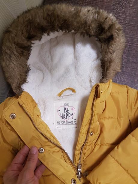 Zimna bunda 12-18mes +čiapka a šál, f&f,86