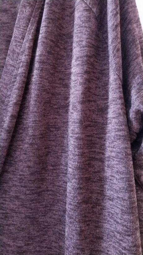 Tenší bordový melírovaný kardigána - sveter bez za, gina,xxxl