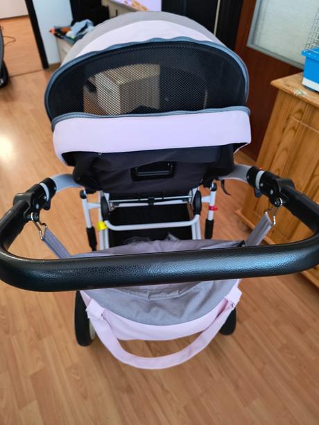 Ružový kočiar riko aicon trojkombinacia s prísluše, riko